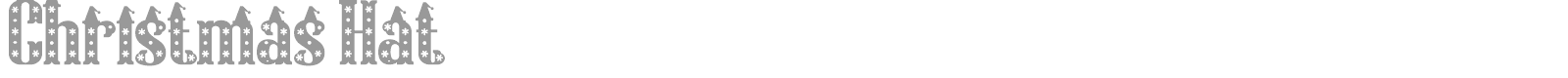 Christmas Hat font preview